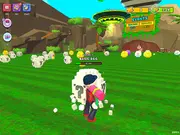 Jugador rompiendo huevos brillantes en Break a Lucky Egg Brainrots, un emocionante juego de Popular en línea con desafíos men